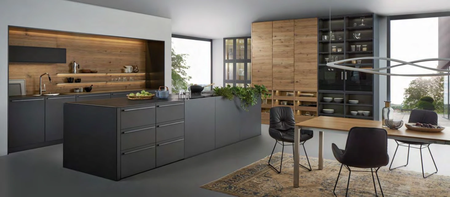 Charcoal island kitchen (PR-001)