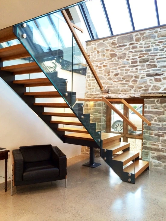 Double Stringer Straight Staircase, PR-L018